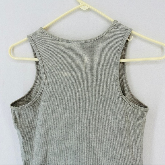 Ralph Lauren Midi Dress Sleeveless Size M Gray 100% Cotton - Picture 11 of 12